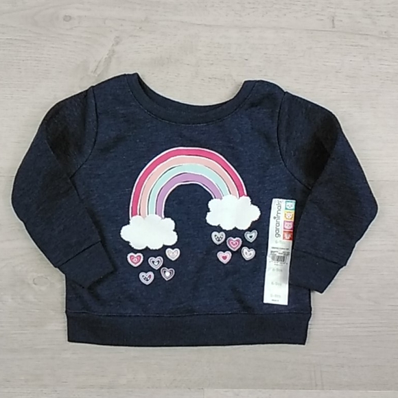 69 Month Girls Pullover Sweater Rainbow 